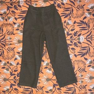 BlankNYC army green wool blend culottes size small